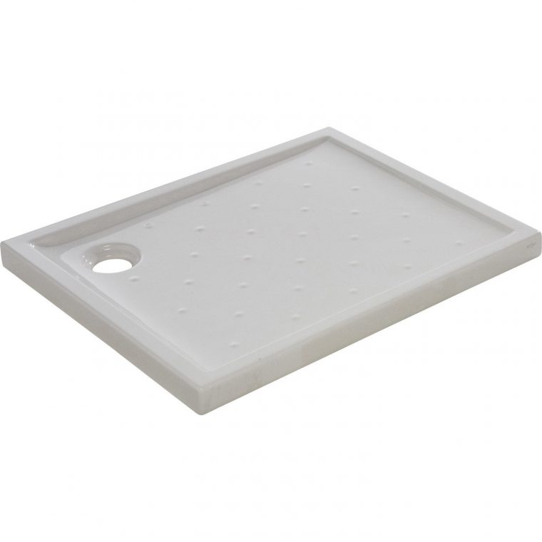 Receveur De Douche Rectangulaire L.100 X L.80 Cm, Grès ... dedans Bac De Douche 100X100