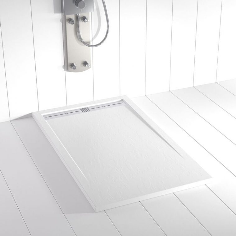 Receveur De Douche Résine Flow Blanc - 130X90 Cm - Fl-130090-B pour Receveur De Douche 180X90