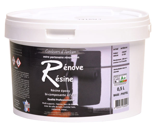 Résine Colorée Multisupport Renove Resine (0,5L) - Idéale ... tout Peinture Pour Bac A Douche