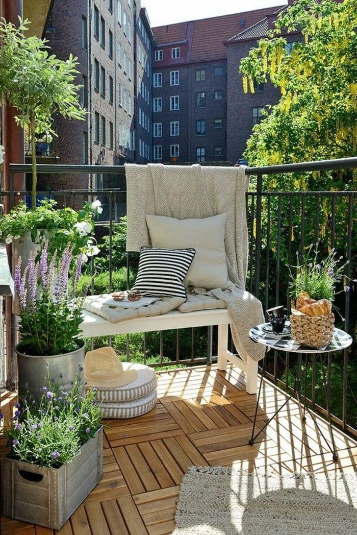 Stupéfiant Aménagement Petit Balcon | Palette-Chante.org dedans Amenagement De Balcon