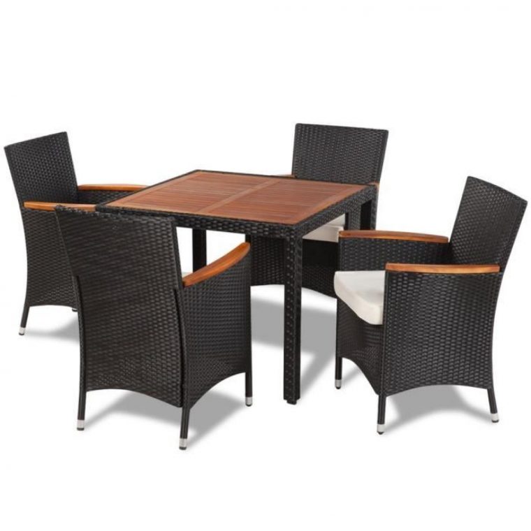 Table + 4 Chaises En Résine Maja+ - Achat/Vente Ensemble ... intérieur Ensemble Table Et Chaise De Jardin Pas Cher