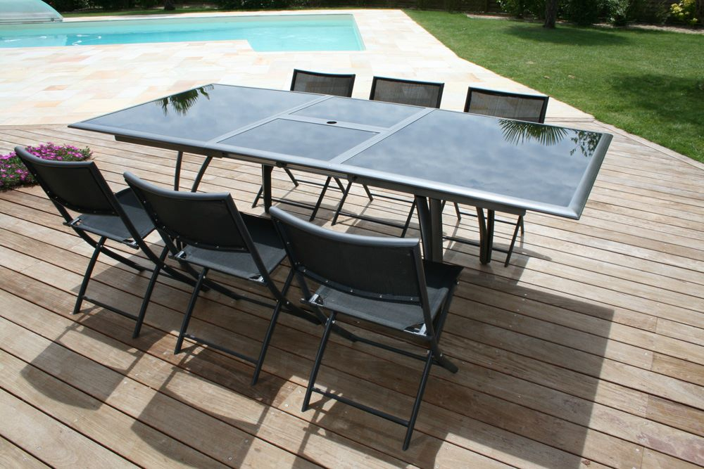 Table De Jardin Aluminium Verre - Agencement De Jardin Aux ... concernant Table De Jardin Intermarche