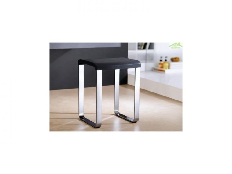 Tabouret De Douche Novellini En Aluminium Anodisé - Noir ... concernant Tabouret De Douche Castorama