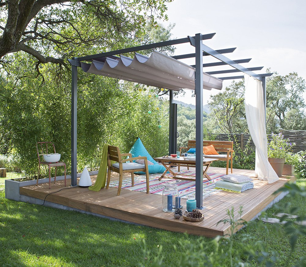 Terrasse Couverte : 6 Inspirations À Copier - Marie Claire pour Couvrir Une Terrasse En Bois