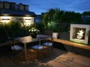 Terrasse Toit Urbain Jardin Idee Eclairages | Roof Garden ... avec Amenagement Toit Terrasse