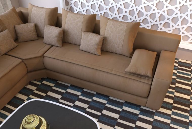 Tissu Du Canapé Marocain Sur-Mesure | Mon Canapé Marocain intérieur Canape Tissu Haut De Gamme