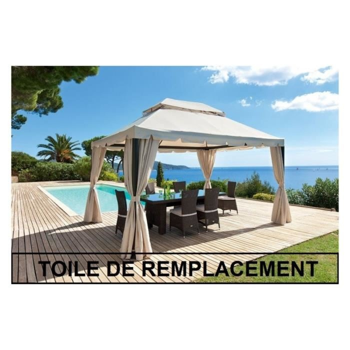 Toile De Toit Pour Tonnelle 3X3 - Agencement De Jardin Aux ... concernant Toit De Tonnelle