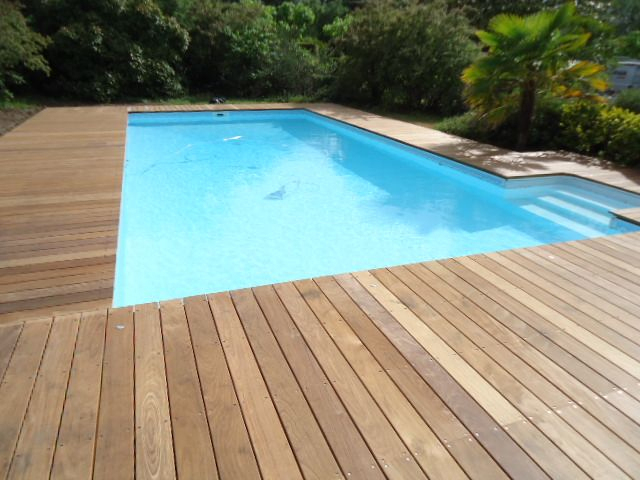 Tour De Piscine En Ipé | Tour De Piscine, Terrasse Bois ... dedans Margelle Piscine Bois