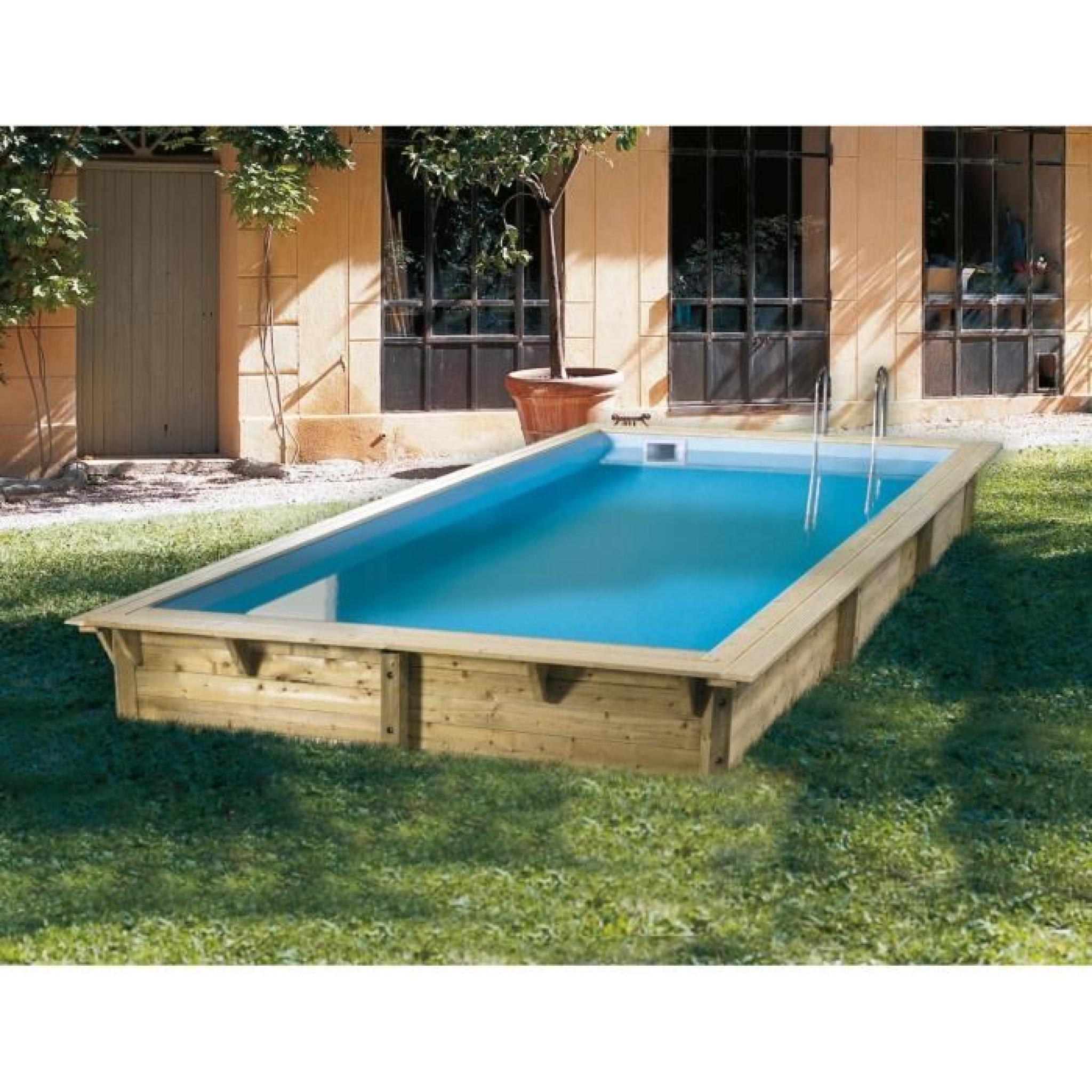 Ubbink Piscine Bois Azura Beige 350X505X126Cm - Achat ... pour Piscine En Bois Pas Cher