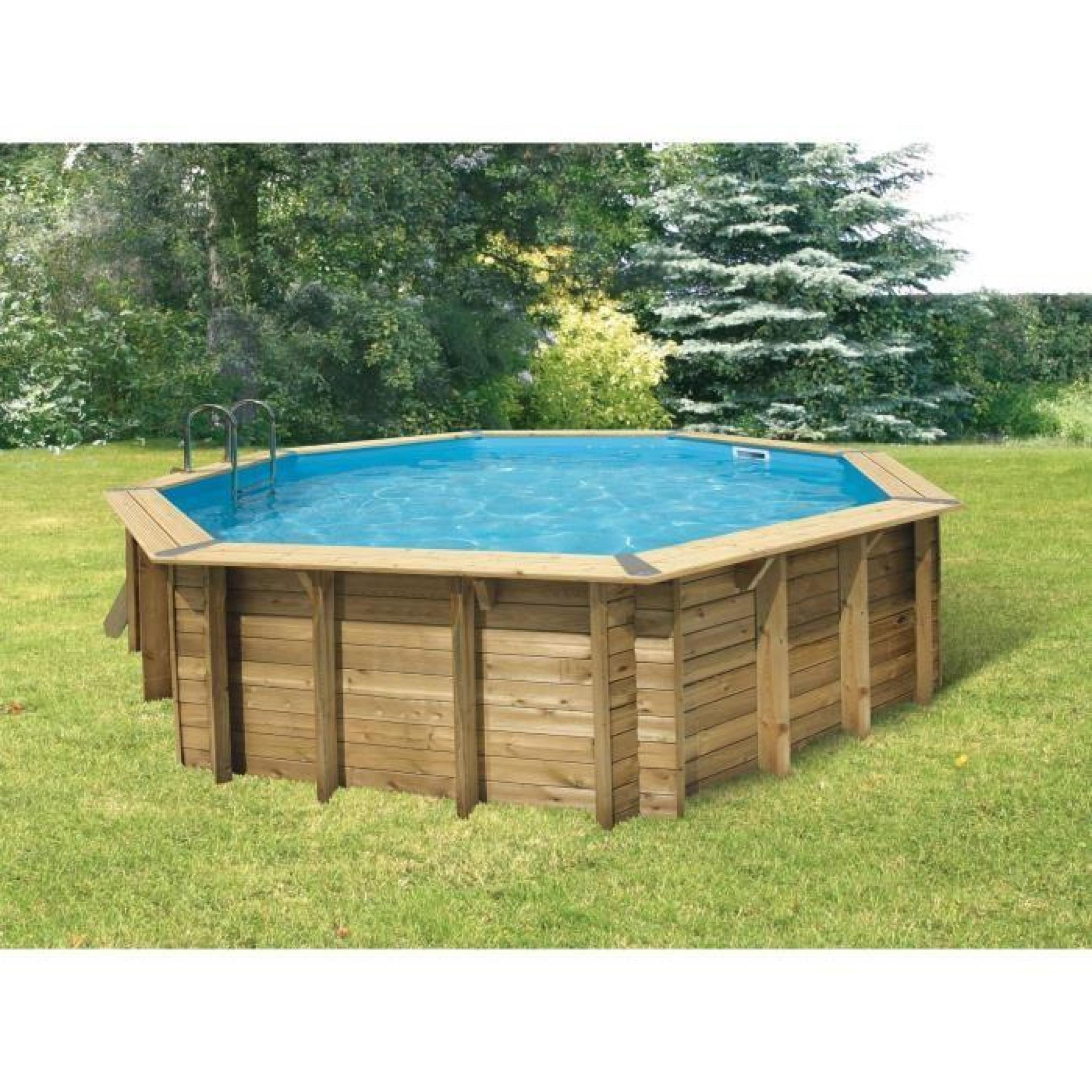 Ubbink Piscine Bois Ocea Beige 580 - H130Cm - Achat/Vente ... intérieur Piscine Bois Pas Cher