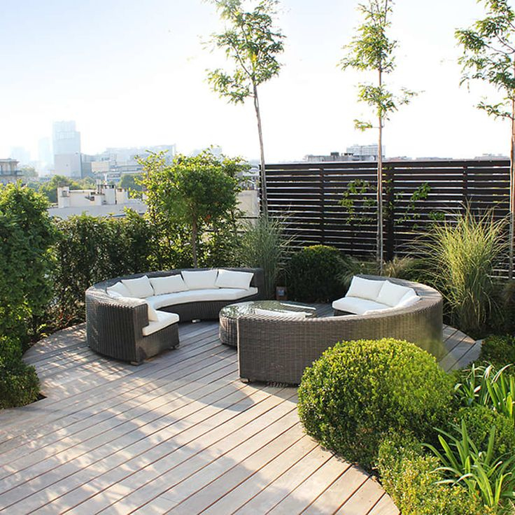 Un Jardin Suspendu: Toiture Plate De Style Par Fiorellino ... à Amenagement Jardin Moderne