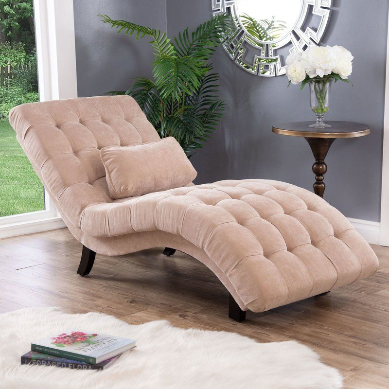 Willa Arlo Interiors Ethelinda Fabric Chaise Lounge ... pour Chaise But Promo