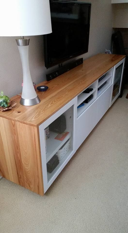 Wood You Like To Give Your Ikea Besta Tv Unit A New Look serapportantà Meuble Tv Industriel Ikea