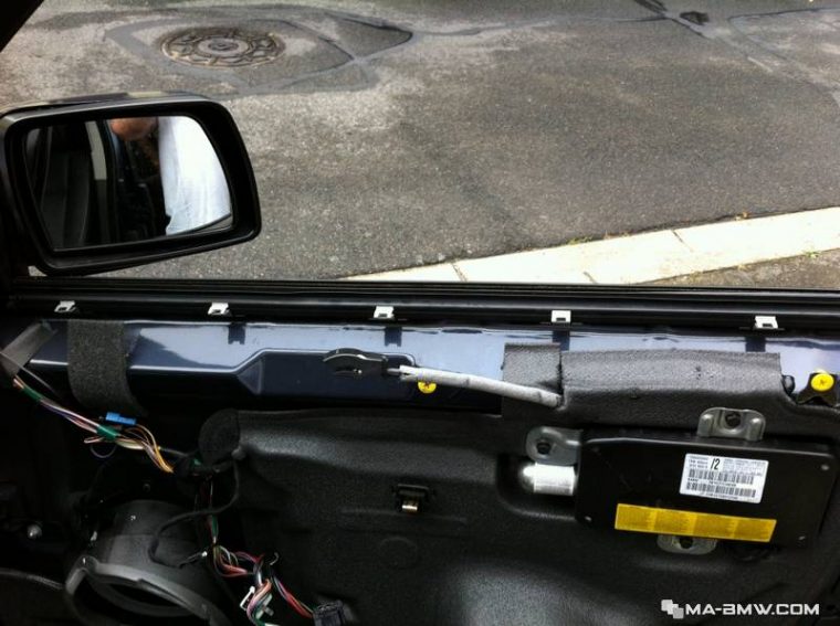 demontage panneau de porte 508