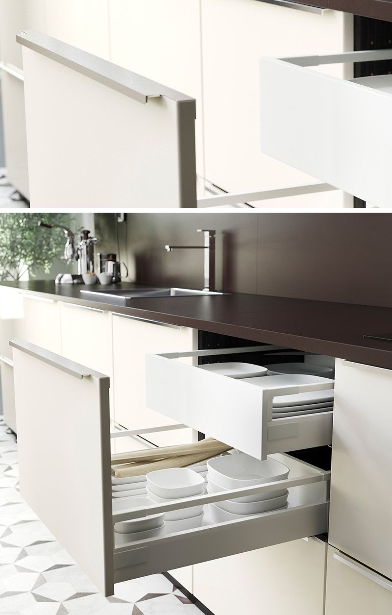 8 Kitchen Cabinet Hardware Ideas For Your Home | Kitchen Design ... tout Meuble Cuisine Suite A Tiroir Coulissant