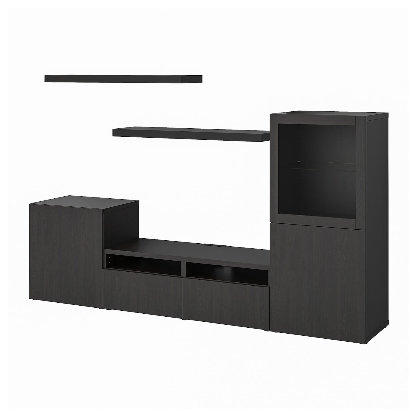Bestå / Lack Combinaison Meuble Tv - Brun Noir - Ikea Suisse à Ikea Meuble