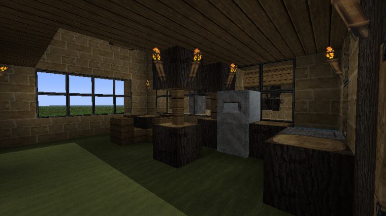 Bienvenue Sur Minecraft Bambou: Maison, Mezzanine (29/05/11) intérieur Comment Faire Une Salle De Bain Moderne Dans Minecraft