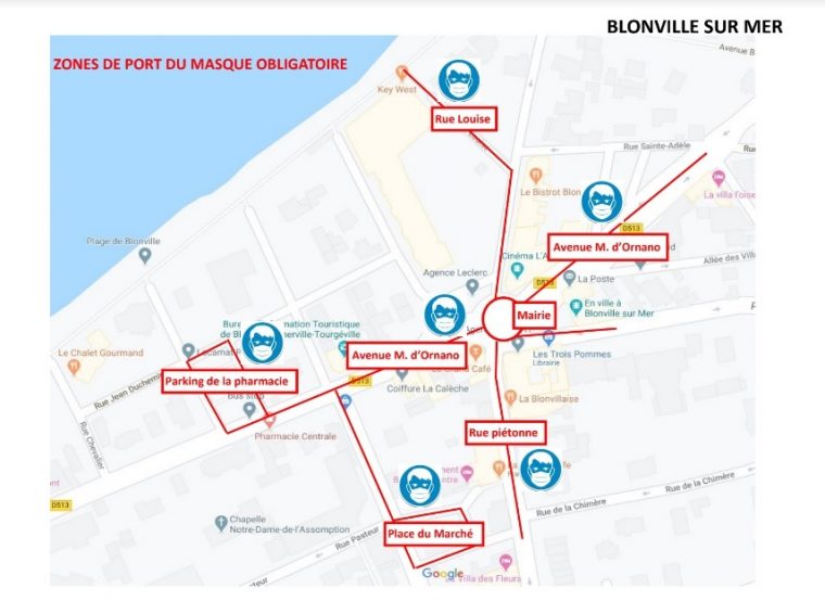 Carte. Blonville-Sur-Mer : Dans Quelles Rues Le Masque Est-Il ... à Piscine Bobigny Carte Obligatoire&amp;quot;&amp;quot;