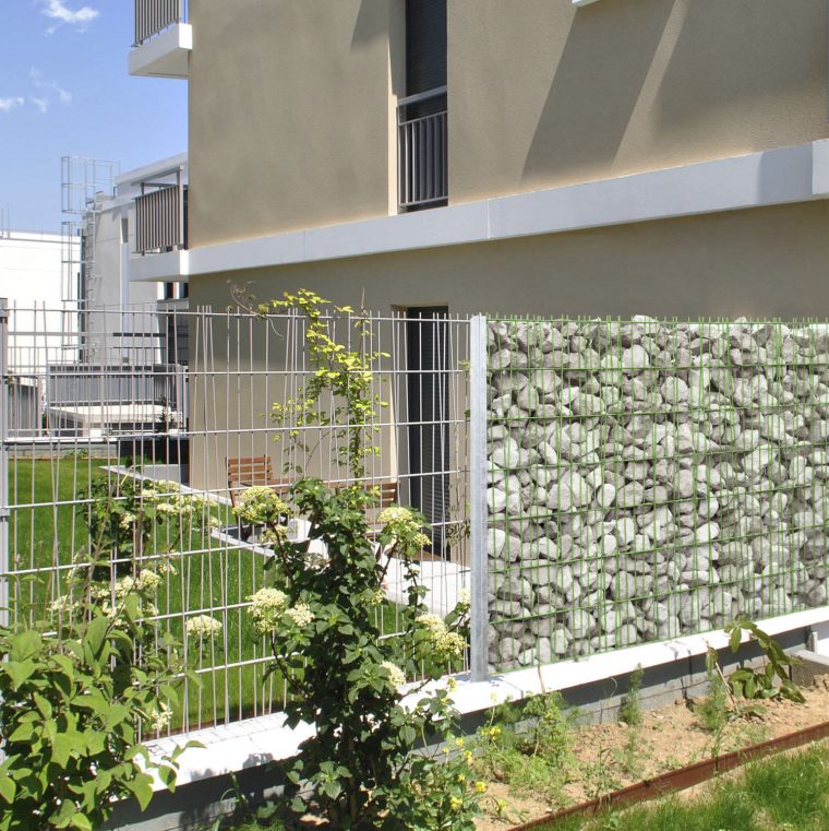 Clôture De Jardin - Gabion Oobamboo™ - Normaclo - Pour Espace Public ... encequiconcerne Cloture De Jardin Gabion Oobamboo Normaclo Pour Espace Public Grillagee En Acier