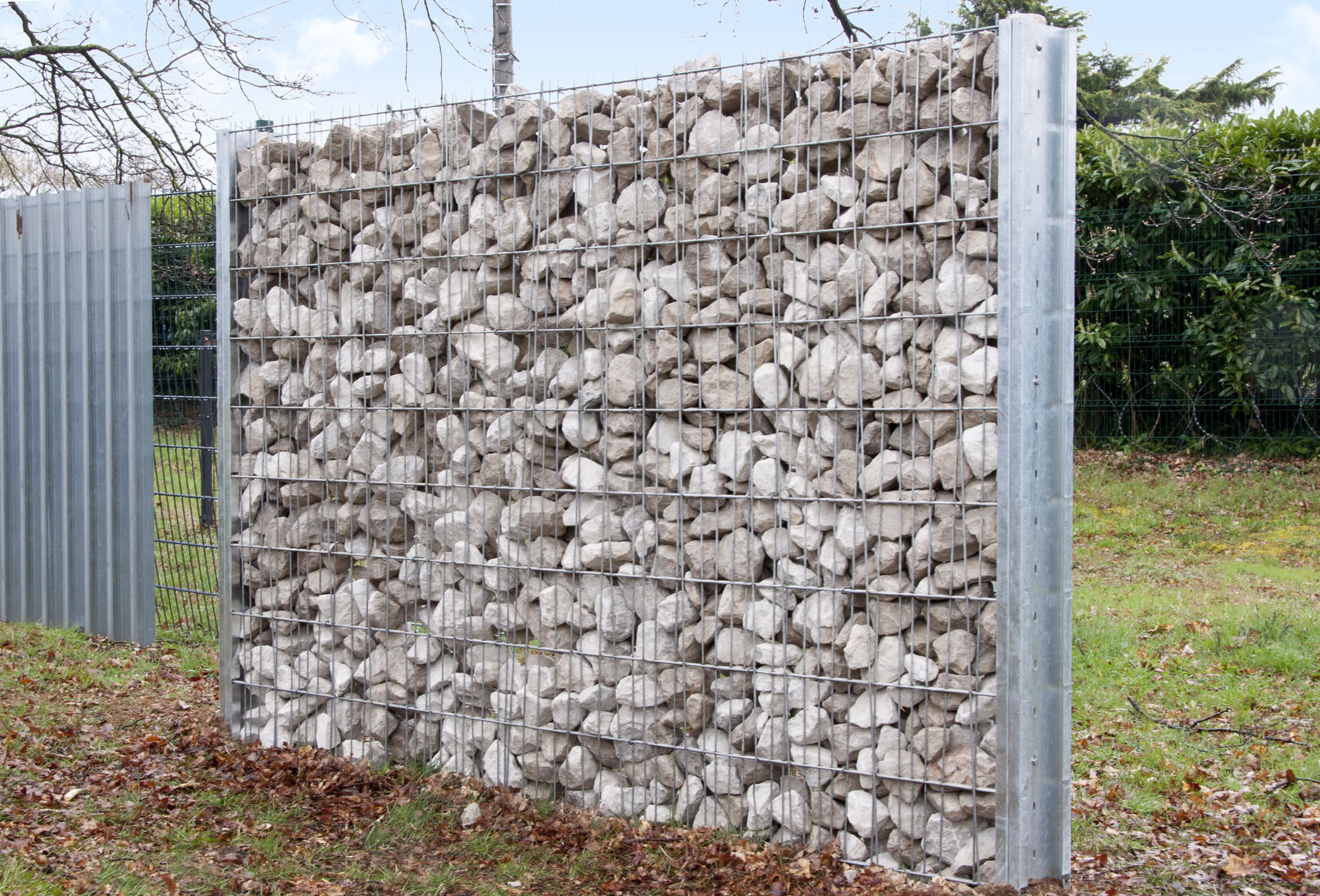 Clôture Grillagée - Gabion Oobamboo™ - Normaclo - En Acier / De Jardin ... à Cloture De Jardin Gabion Oobamboo Normaclo Pour Espace Public Grillagee En Acier