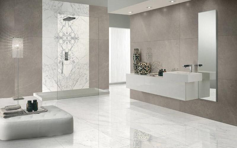 Épinglé Par Pitre Chevalier Sur Modern Bathroom | Salle De Bains ... serapportantà Carrelage Salle De Bain Sable