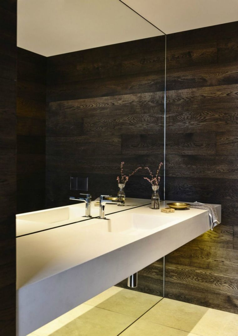 Großer Zeitgenössischer Spiegel, Ein Muss Für Das Badezimmer | Möbel ... concernant Lavabo Salle De Bain Moderne Ûber
