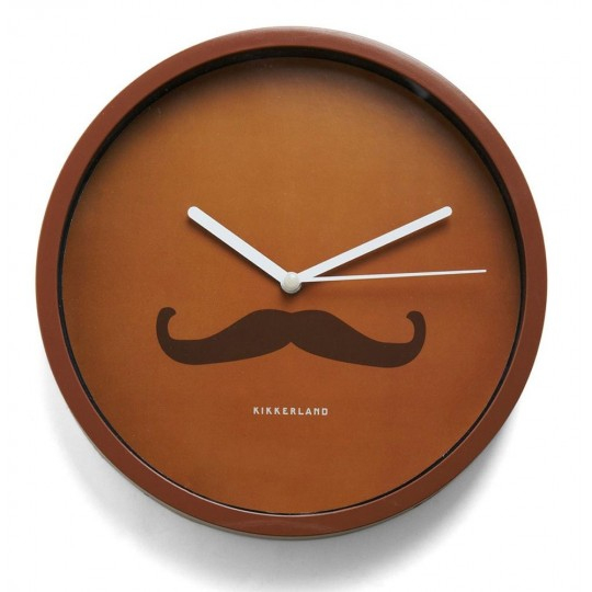 Horloge Murale Moustache À 9,93 serapportantà Horloge Salle De Bain Design