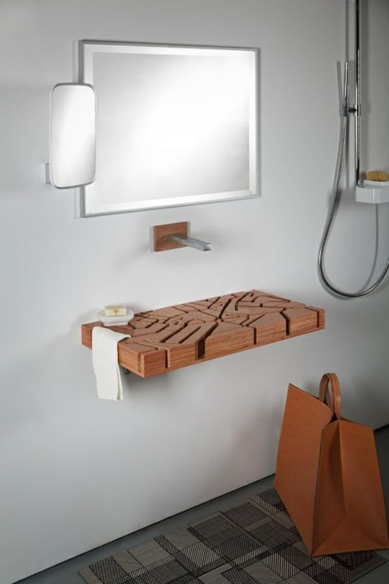 Le Lavabo En Bois En Hommage À Londres | Bathroom Sink Design, Unique ... intérieur Lavabo Salle De Bain Moderne Ukraine