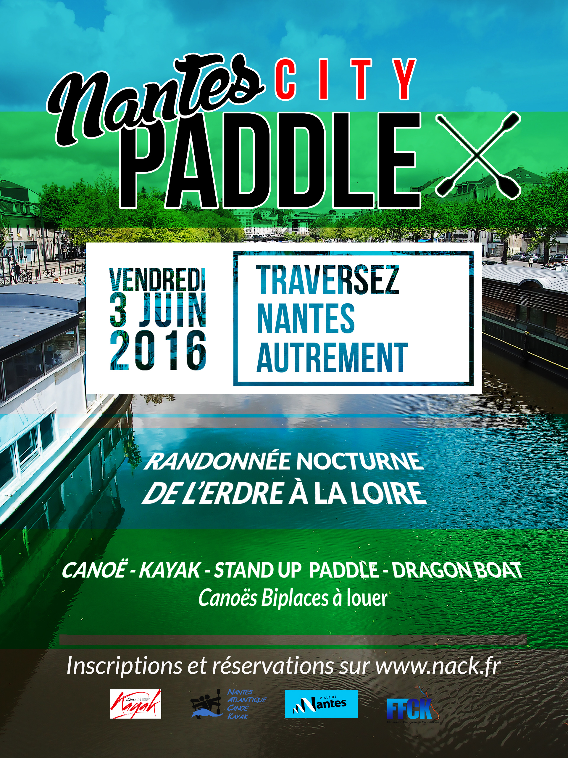 Nantes City Paddle, Randonnée Nocture Sur L'Erdre | Nge concernant Nge Nantes