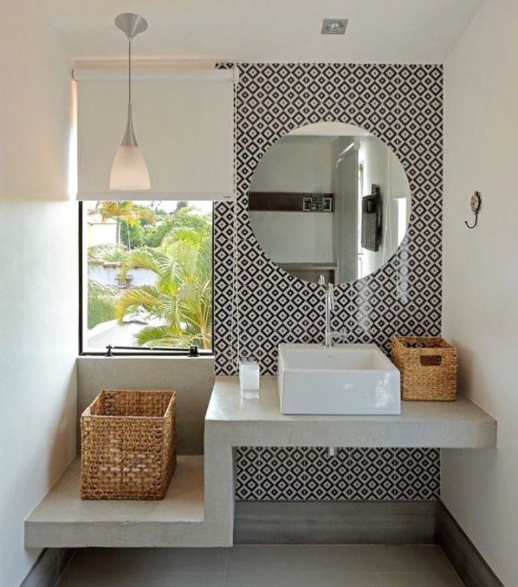 Pin De Neb Em Lavabo | Design De Interiores De Banheiro, Decoração Do ... à Lavabo Salle De Bain Moderne Usage