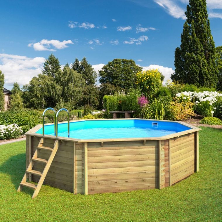 Piscine En Bois Hors-Sol Tropic 414 Octogonale Bwt Mypool concernant Piscine En Bois Hors Sol Leroy Merlin