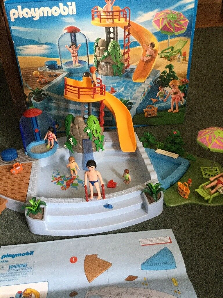 Playmobil Pool With Waterslide | In Blofield, Norfolk | Gumtree pour Lego Friends Large Swimming Pool 2 By Misty Brick