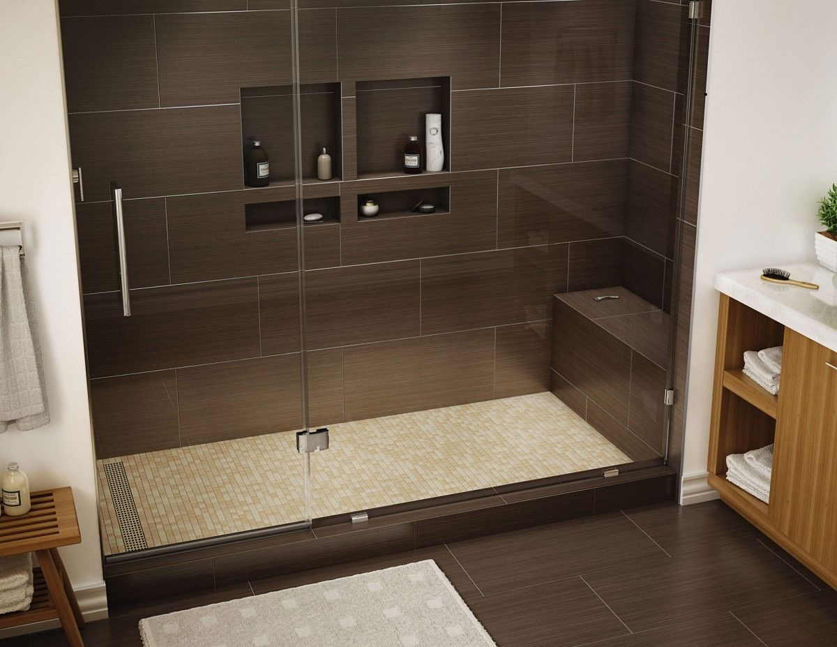 Redi Bench Shower Seat, 12, Fits 31In Shower Pan | Recessed Shower ... avec Idee De Salle De Bain Avec Douche À L'Italienne