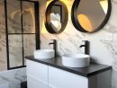 Salle De Bain Moderne Marbre | Home Decor, Round Mirror Bathroom, Home intérieur Salles De Bains Vasque Moderne