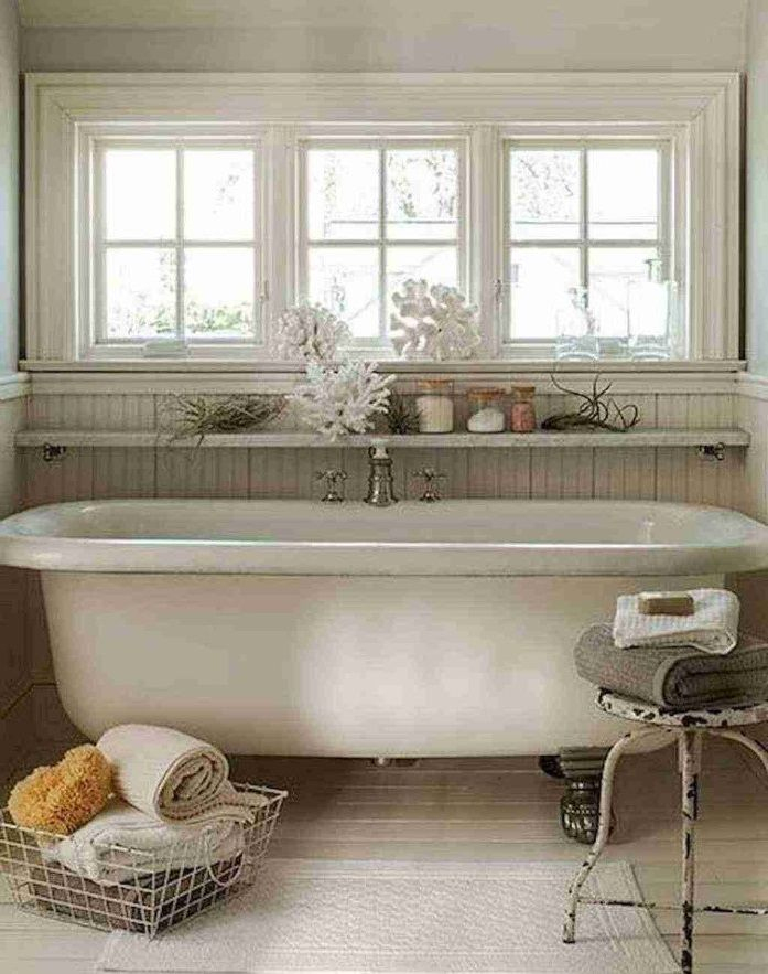 Salle De Bain Shabby Chic : 12 Idées Déco Pour Vous Inspirer | Bathroom ... intérieur Salle De Bain Italienne Terrasse