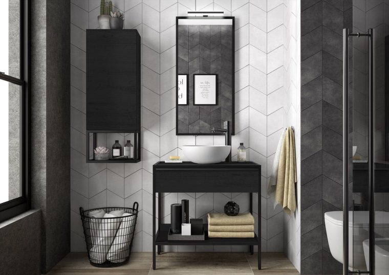 Une Salle De Bains Au Style Industriel | Muebles De Baño, Muebles De ... pour Lavabo Salle De Bain Moderne Usa