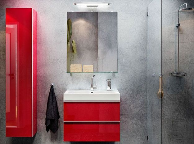 Une Salle De Bains Comme Chez Ikea - Elle Décoration encequiconcerne Lavabo Salle De Bain Moderne Vitrée