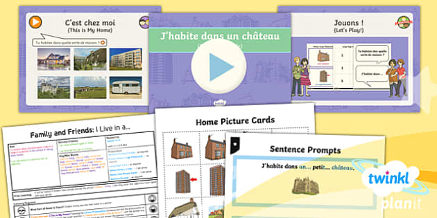 French: Family and Friends: I Live In a... Year 5 Lesson Pack 3