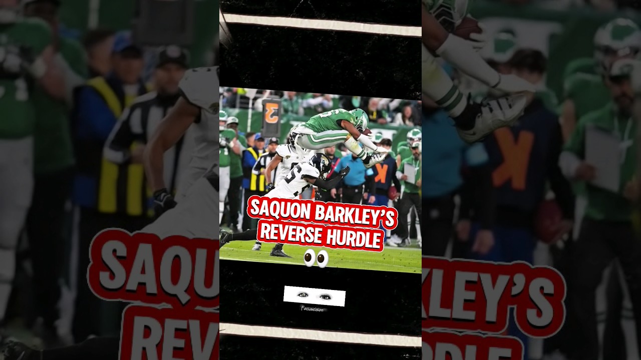 SAQUON BARKLEY’S REVERSE HURDLE IS THE BEST PLAY OF THE DECADE in
