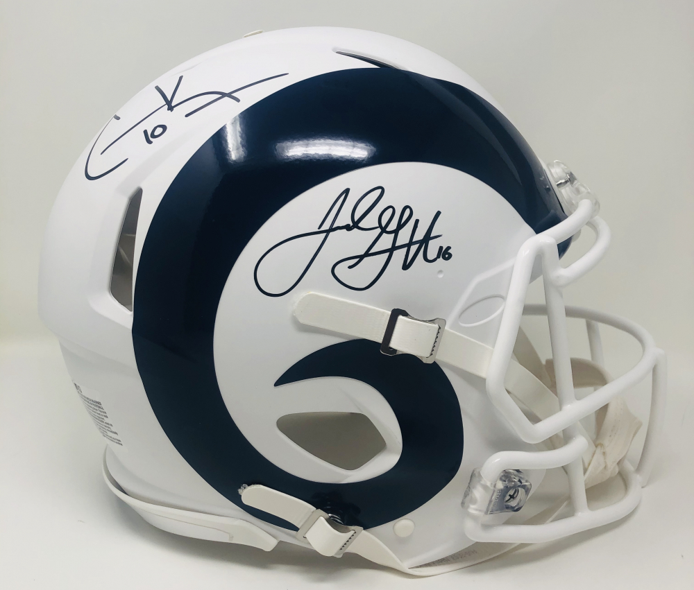 Jared Goff & Cooper Kupp Signed Rams Full-Size Authentic On-Field Matte